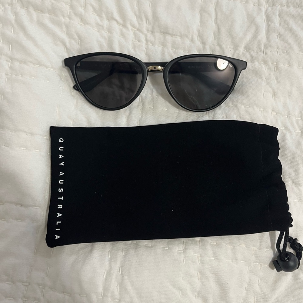 Quay Australia Rumours Black Sunglasses